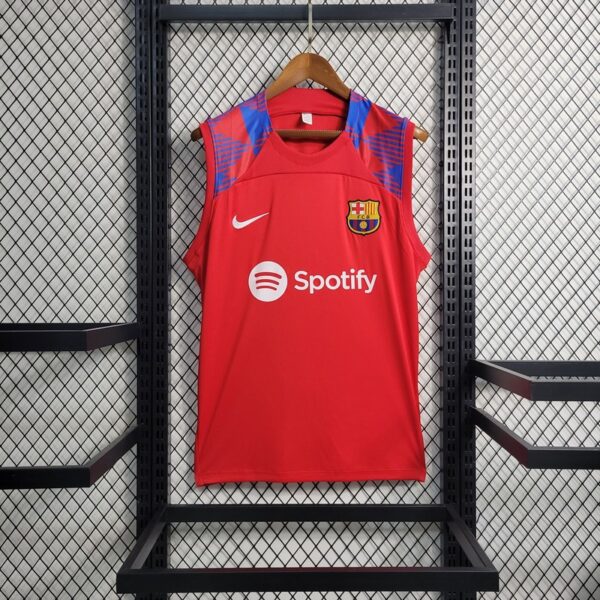 Barcelona 2023/24 Pre-Match Training Tank Top - Image 2