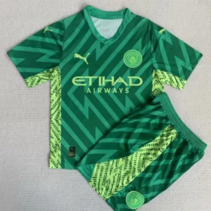 Manchester City 2023/24 Goalkeeper Adult Jersey And Shorts Kit