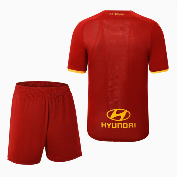 AS Roma 2021/22 Home Adult Jersey And Shorts Kit - Image 2