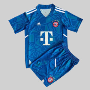 Bayern Munich 2022/23 Goalkeeper Adult Jersey And Shorts Kit - Blue