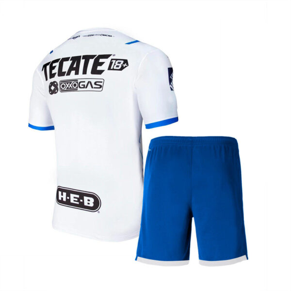 Monterrey 2021/22 Away Kids Jersey And Shorts Kit - Image 2