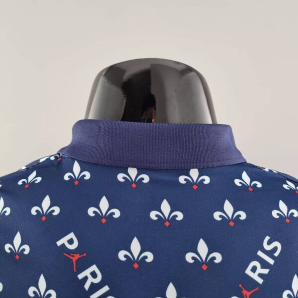 Paris Saint-Germain  2022/23 Pattern Team Polo Navy - Image 4