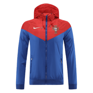 Portugal 2022 Windbreaker Hoodie Jacket Red&blue